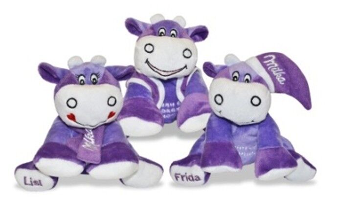 Les cadeaux promotionnels animaux bourrés par pourpre de vache à lait joue la norme de la CE de 8 pouces