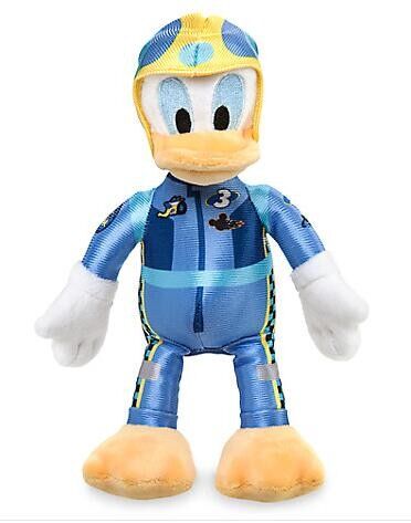 Le beau coton de pp/jouets courts de peluche de Disney, canard de Donald de voitures de coureurs de roadster de Disney a bourré des jouets