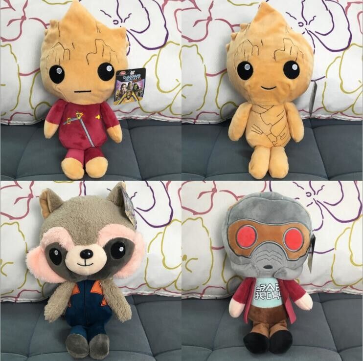 gardiens de 8 pouces des jouets de peluche de bande dessinée de galaxie pour la machine de jouet de vente de grue