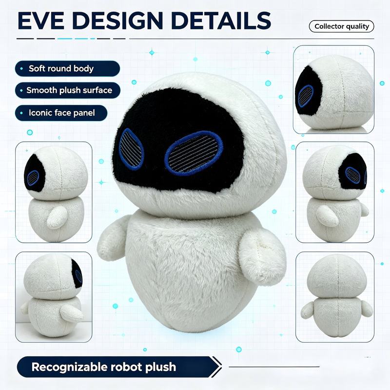 Peluche Mignonne WALL‑E EVE Disney Pixar Peluches
