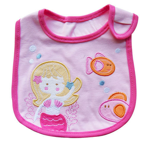 Beau bavoir imperméable de serviette de salive de princesse Soft Cotton Baby Bibs pour l'alimentation d'enfant