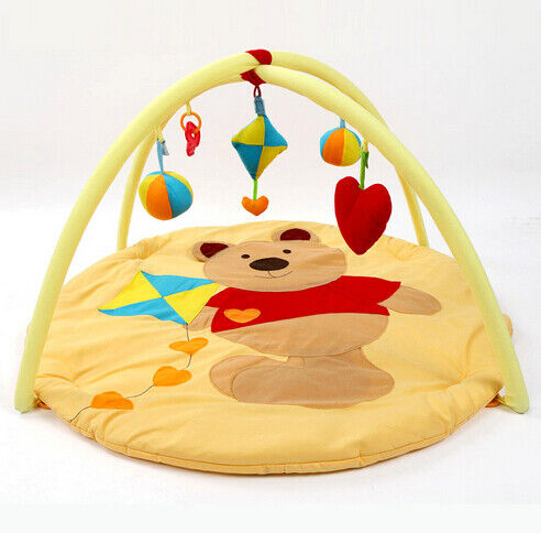 Temps doux heureux de mélodies d'enfant de jouet d'activité de gymnase et de tapis de jeu de bébé de jardin de Winnie the Pooh et d'enfant en bas âge de mousse de plancher