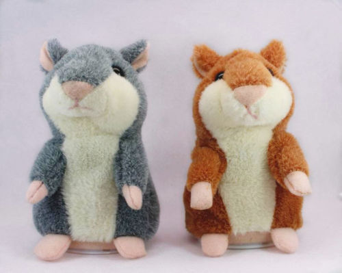 Jouets de peluche de musique de souris de hamster d'enfants, peluches infantiles électroniques