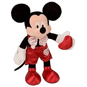 Le jour de valentines chaud et fait sur commande a bourré la poupée de peluche de Mickey Mouse de jouets 16 pouces